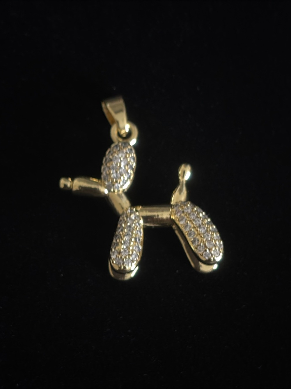 Gold Plated cute dog pendant